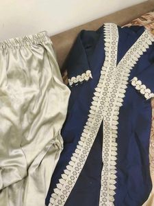 Elegant Blue Kurta and Lancha