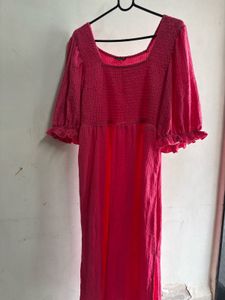 Pink Midi Dress
