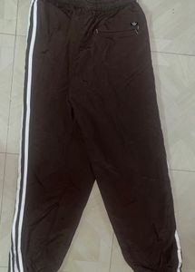 Track Pants With White Stripes