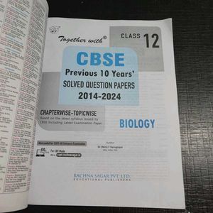 Class 12 CBSE B-P-C Solved Q Papers 2014-24