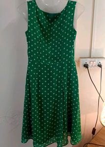 Green Anne Klein Polka Dot Midi