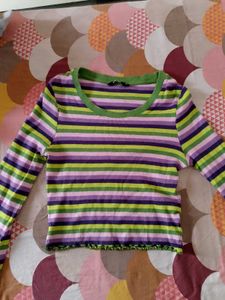 Striped Long Sleeve Top