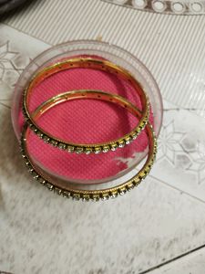 White Stone Bangle