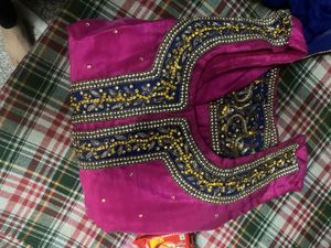 Embroidered Magenta Salwar Kameez
