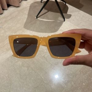 H&M orange chunky square sunglasses