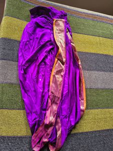 Purple Readymade Saree Blouse And Navari