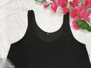 Black Cropped Tank Top