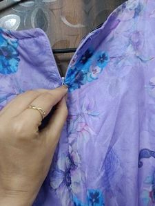 Floral Purple Maxi Dress