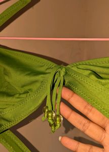 Green bikini top