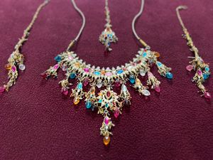 Heavy Kundan Multicolour Necklace Set