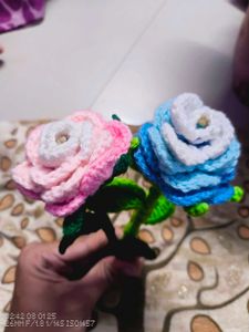 Crochet Rose Set