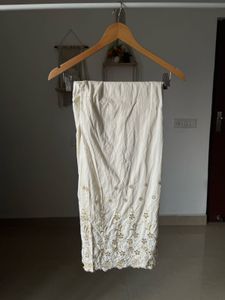 RANGRITI Cropped Lace Cutout Trouser