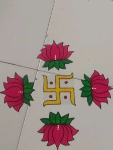 Readymade Rangoli Patches Direct Use