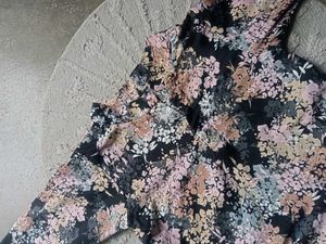 Beautiful Black Printed Long Kurta For Office