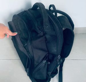 Unisex Black Backpack