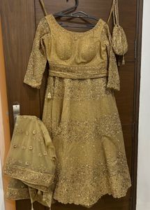 Gold Embroidered Lehenga Choli