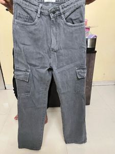 Cargo Grey Pant With Good Quality
