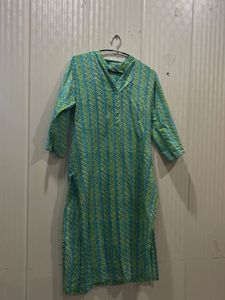 Elegant Green Printed Kurta