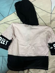 Pink Hoodie Top