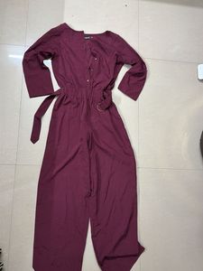 Maroon Jumpsuit