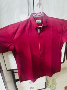 Maroon Casual Shirt