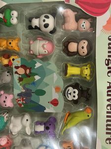 Animal Shape Eraser Set