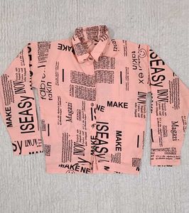 Pink Stylish Printed Shirt For Women 🩷