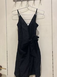 HNM black wrap dress