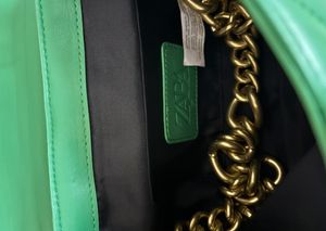 Zara Green Chunky Chain Bag✨