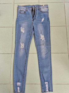 Ripped Light Wash Jeans