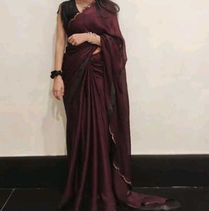 Elegant Maroon Saree