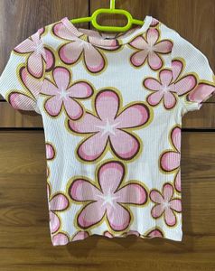 Floral Print cute crop top