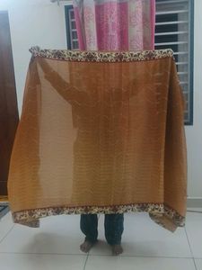 Brown Patterned Scarf