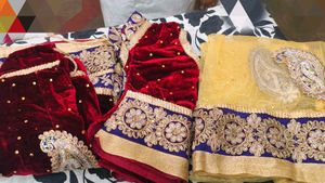 Elegant Velvet Lehenga Choli Set