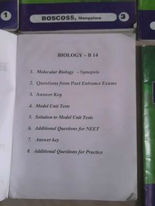Biology Entrance Exam Study Material 2015