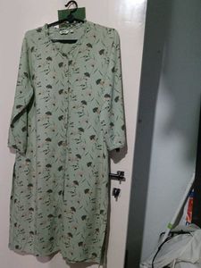 pista green floral long top