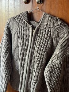 💐 Warm Hand Knit Urbanic Lavender Grey Sweater Hoodie 💐