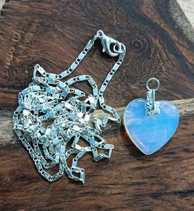 Opalite Opal Pendant & Chain