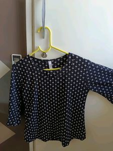 Black And White Fancy Top