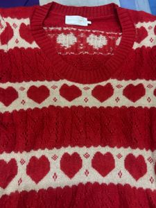 Red Heart Knit Sweater