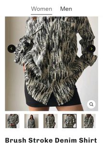 Oversized Print Shirt Jacket