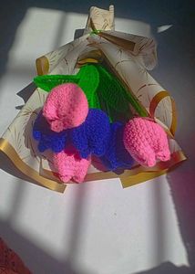 Crochet Tulip Flower Bouquet 💐