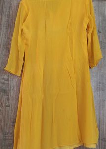 GEORGETTE YELLOW KURTA