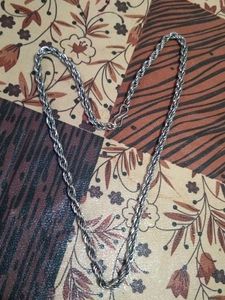Silver Tone Chain Necklace