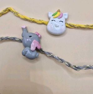 😍Colourful Clay Rakhi For Kids