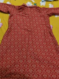 Red Cord Set Kurti