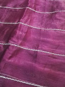 Elegant Purple Embroidered Saree