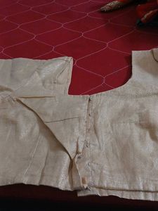 Gold Shimmer Sari Blouse