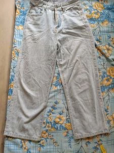 Blue &amp; Black Minimal Straight Jeans For Girls