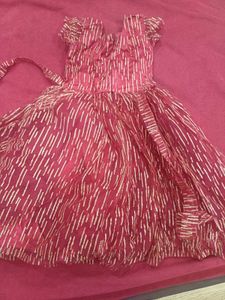 Red Net Frock